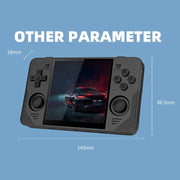 POWKIDDY RGB30  4 Inch IPS Screen Handheld Game Console Built In WIFI＋Bluetooth 16GB+128GB(Black)