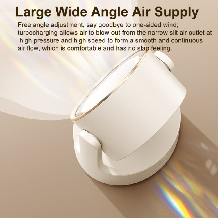 3 In 1 Multifunctional Desktop Fan with LED Light Cosmetic Mirror Rechargeable Oscillating - Electric Fans by PMC TechLife | Online Shopping South Africa | PMC TechLife | Buy Now Pay Later Mobicred