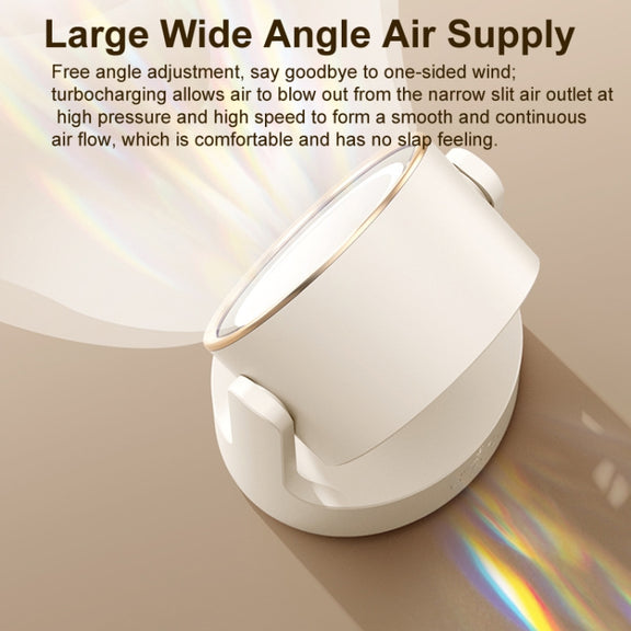 3 In 1 Multifunctional Desktop Fan with LED Light Cosmetic Mirror USB Plug Non-Oscillating