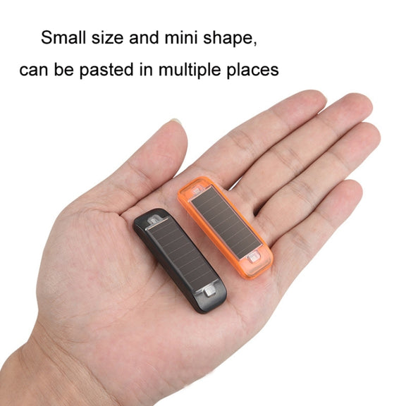 Solar Warning Light Anti-rear Collision LED Flashing Light(Symphony Vibration Sensor+Orange)