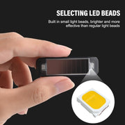 Solar Warning Light Anti-rear Collision LED Flashing Light(Symphony Vibration Sensor+Black)
