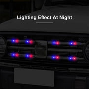 Solar Warning Light Anti-rear Collision LED Flashing Light(Symphony Vibration Sensor+Orange)