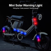 Solar Warning Light Anti-rear Collision LED Flashing Light(Symphony Vibration Sensor+Black)