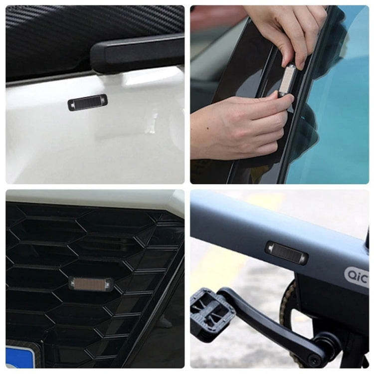 Solar Warning Light Anti-rear Collision LED Flashing Light(Symphony Vibration Sensor+Orange) - Warning Lights by PMC TechLife | Online Shopping South Africa | PMC TechLife | Buy Now Pay Later Mobicred