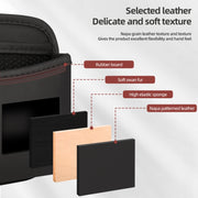 Adhesive Multifunctional Storage Bag for Car Center Console(Brown)