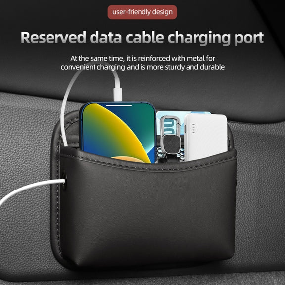 Adhesive Multifunctional Storage Bag for Car Center Console(Black)
