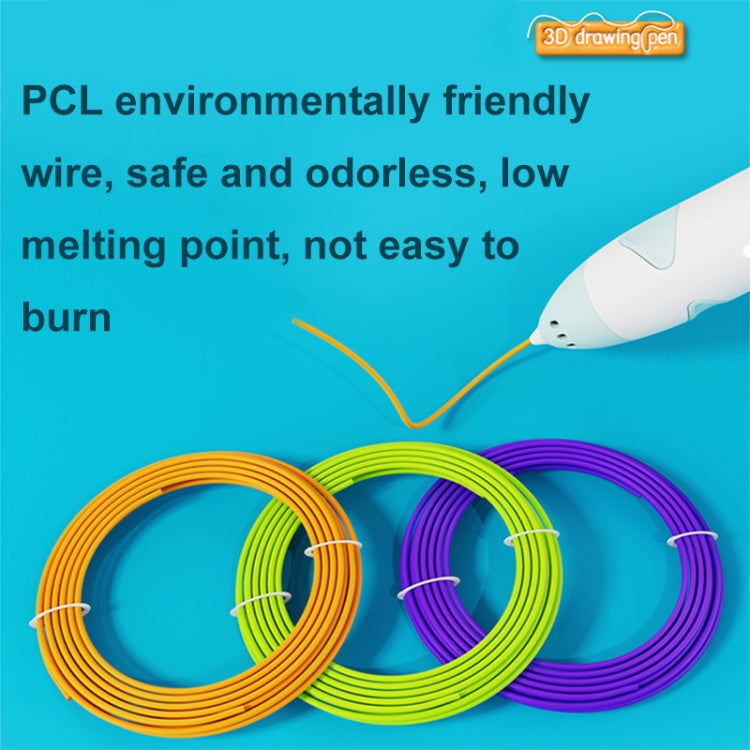 Cat Claw USB Charging Low Temperature 3D Printing Pen Children DIY Graffiti 3D Painting Pen(Sakura Pink)