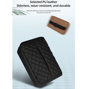 Car Sun Visor Armrest Box Back Hanging Tissue Box(Black)