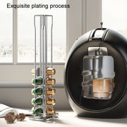 Home Capsule Coffee Rack Electroplated Iron Capsule Storage Stand(360 Degree Rotation)