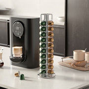 Home Capsule Coffee Rack Electroplated Iron Capsule Storage Stand(360 Degree Rotation)