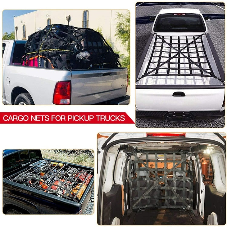 127x106cm Truck Bed Cargo Net Pickup Bed Netting Strap