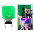 Live E-sports Double-sided Background Cutout Green Screen For Chair(0.42kg) - Solid Color by PMC TechLife | Online Shopping South Africa | PMC TechLife | Buy Now Pay Later Mobicred
