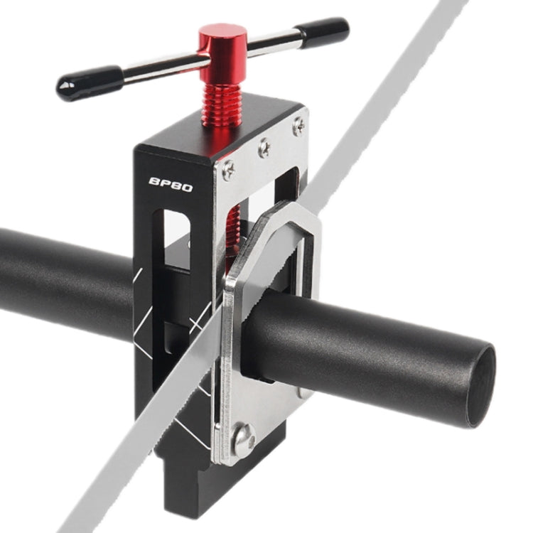 TOSEEK Mountain Bike Front Fork Pipe Cutter Seat Post Cutting Saw Handle(Black Orange) - free shipping - PMC Jewellery - Order now!