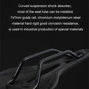 TOSEEK Mountain Bike Saddle Road Bicycle Seat Accessories, Color: Black Red