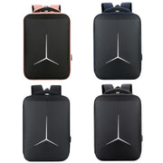 17 inch Multifunctional Water-resistant Business Sports Laptop Backpack with USB Port(Black)