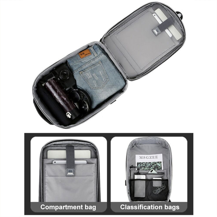 17 inch Multifunctional Waterproof Business Sports Laptop Backpack with USB Port(Dark Gray) - free shipping - PMC Jewellery - Order now!