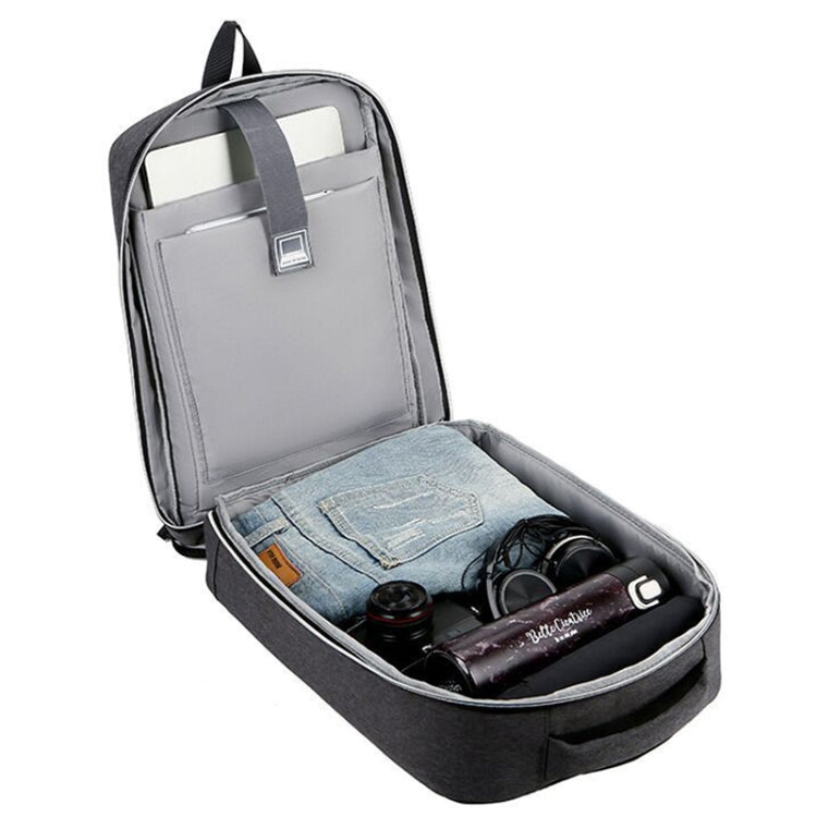 15 inch Large-Capacity Waterproof Business Commuter Laptop Backpack with USB Port(Simplified Blue) - Backpack by PMC Jewellery | Online Shopping South Africa | PMC Jewellery | Buy Now Pay Later Mobicred