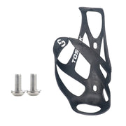 TOSEEK Outdoor Cycling Carbon Fiber Open Water Bottle Cage, Color: Black Matt