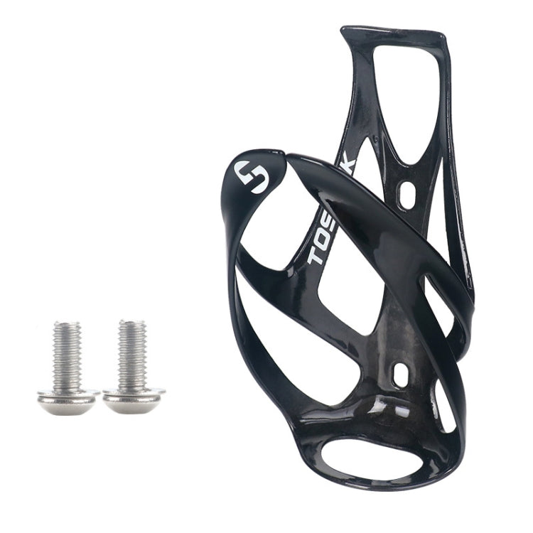 TOSEEK Outdoor Cycling Carbon Fiber Open Water Bottle Cage, Color: Black Glossy - free shipping - PMC Jewellery - Order now!