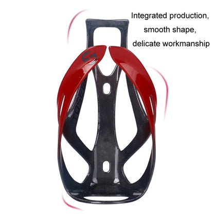 TOSEEK Outdoor Cycling Carbon Fiber Open Water Bottle Cage, Color: Orange Glossy - Holders by TOSEEK | Online Shopping South Africa | PMC Jewellery | Buy Now Pay Later Mobicred