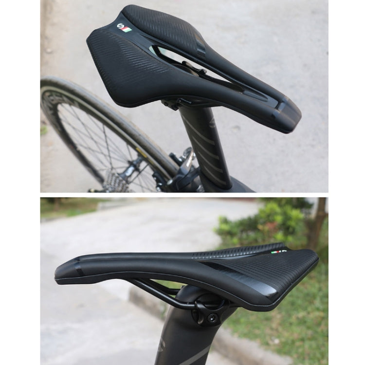 TOSEEK Bicycle Shock-absorbing Comfortable Widened Saddle(Black) - free shipping - PMC Jewellery - Order now!