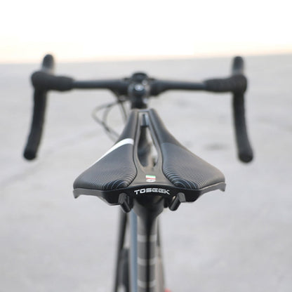 TOSEEK Bicycle Shock-absorbing Comfortable Widened Saddle(Black) - free shipping - PMC Jewellery - Order now!