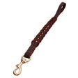 1.8x50cm Leather Pet Leash Short Pull Rope Dog Chain(Coffee) - Leashes & Chest Strap by PMC TechLife | Online Shopping South Africa | PMC TechLife | Buy Now Pay Later Mobicred