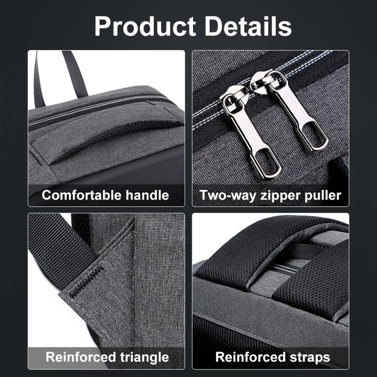 16 inch Large Capacity Password Lock Anti-Theft Laptop Backpack With USB Port(Navy Blue) - Backpack by PMC Jewellery | Online Shopping South Africa | PMC Jewellery | Buy Now Pay Later Mobicred