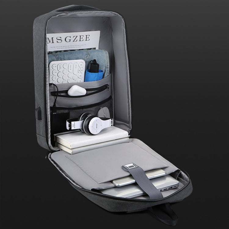 16 inch Large Capacity Password Lock Anti-Theft Laptop Backpack With USB Port(Black) - Backpack by PMC Jewellery | Online Shopping South Africa | PMC Jewellery | Buy Now Pay Later Mobicred