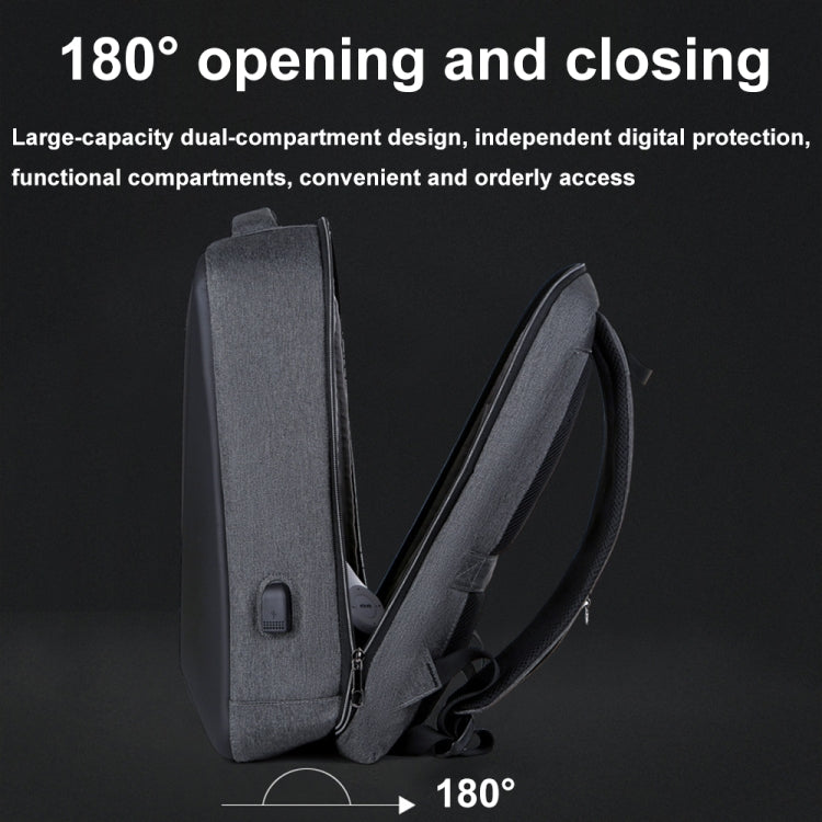 16 inch Large Capacity Password Lock Anti-Theft Laptop Backpack With USB Port(Navy Blue) - Backpack by PMC Jewellery | Online Shopping South Africa | PMC Jewellery | Buy Now Pay Later Mobicred