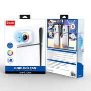 For PS5 Slim ipega PG-P5S019 Temperature Control Cooling Fan Face Cover Cooler + USB HUB with RGB Lights