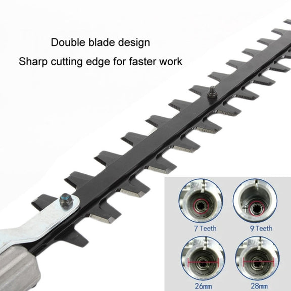 High Branch Shears Hedge Work Trimmer Tall Tree Pruning Tool, Model: 26x9 Teeth Regular