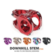 TOSEEK 35mm Aluminum Alloy Stem Bicycle Modification Accessories, Color: Purple