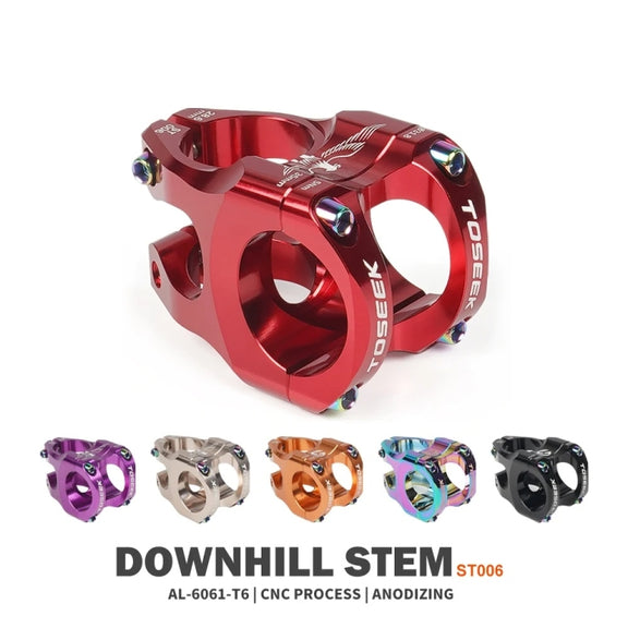 TOSEEK 35mm Aluminum Alloy Stem Bicycle Modification Accessories, Color: Purple