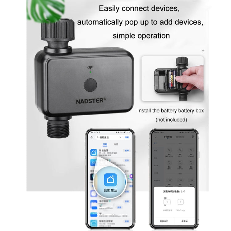 NADSTER US Plug Bluetooth WiFi Remote Automatic Timed Flower Watering Controller, Specification: Dual Outlet - free shipping - PMc TechLife - Order now!