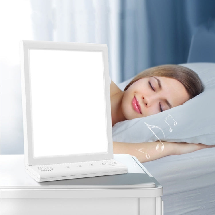 SAD White Noise Phototherapy Lamp Smart Emotional Night Light Music Decompression Therapy Light With Type-C Line+UK Plug