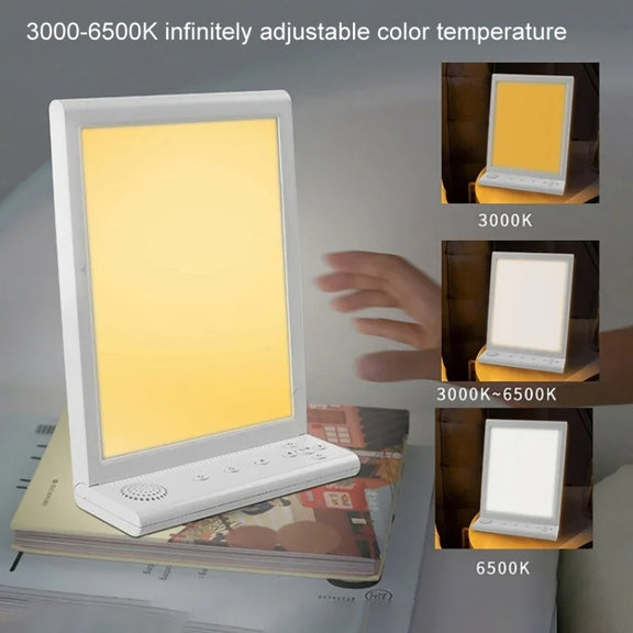 SAD White Noise Phototherapy Lamp Smart Emotional Night Light Music Decompression Therapy Light With Type-C Line