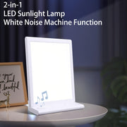 SAD White Noise Phototherapy Lamp Smart Emotional Night Light Music Decompression Therapy Light With Type-C Line+UK Plug