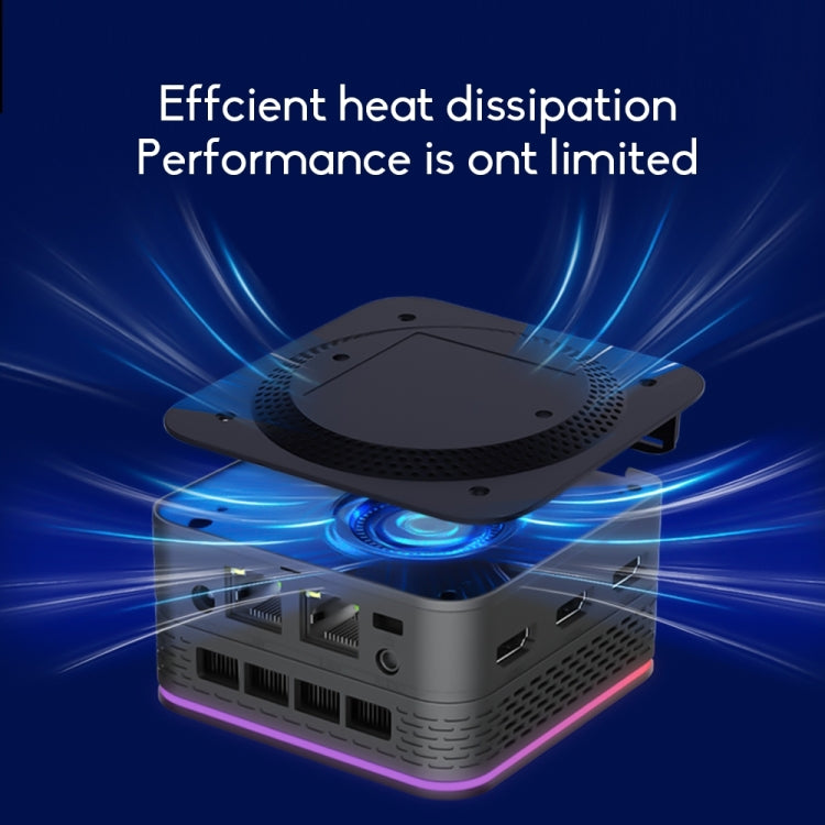 T9 Plus N100 DDR5 16G+1TB EU Plug 12th Alder Lake Dual Gigabit LAN+3 HDMI 4K HD Pocket Mini PC - Windows Mini PCs by PMc TechLife | Online Shopping South Africa | PMc TechLife | Buy Now Pay Later Mobicred