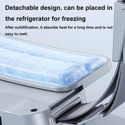 Ice Belt Outdoor Sports Cooling Fan Portable Mini Waist Fan(Silver Gray)