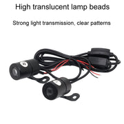1pair Motorcycle Angel Wings Welcome Light LED Chassis Modified Wings Projector Light(White)