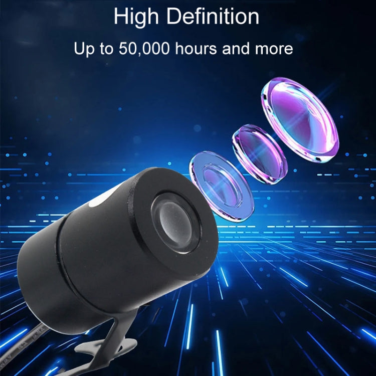 1pair Motorcycle Angel Wings Welcome Light LED Chassis Modified Wings Projector Light(Blue)