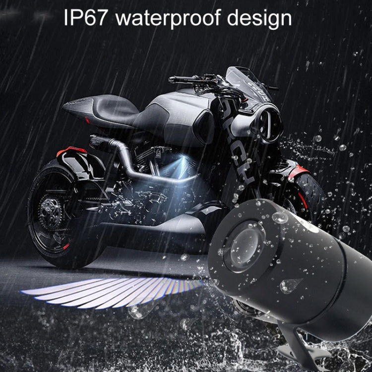1pair Motorcycle Angel Wings Welcome Light LED Chassis Modified Wings Projector Light(White) - Decorative Lights by PMC TechLife | Online Shopping South Africa | PMC TechLife | Buy Now Pay Later Mobicred