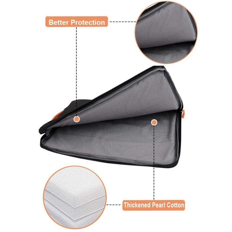 11-12 Inch Portable Laptop Sleeve Bag Travel Carry Case Cover(Grey)