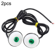 2pcs 23mm Motorcycle Eagle Eye Light Reverse Rearview Mirror Spotlight(Red)