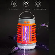 E-SMARTER W890-1 Solar LED Electric Shock Mosquito Light Outdoor USB Rechargeable Lighting Mosquito Trap(Blue)