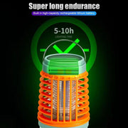 E-SMARTER W890-1 Solar LED Electric Shock Mosquito Light Outdoor USB Rechargeable Lighting Mosquito Trap(Blue)