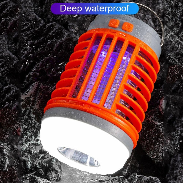 E-SMARTER W890-1 Solar LED Electric Shock Mosquito Light Outdoor USB Rechargeable Lighting Mosquito Trap(Blue) - Repellents by E-SMARTER | Online Shopping South Africa | PMC TechLife | Buy Now Pay Later Mobicred