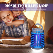 E-SMARTER W890-1 Solar LED Electric Shock Mosquito Light Outdoor USB Rechargeable Lighting Mosquito Trap(Blue)