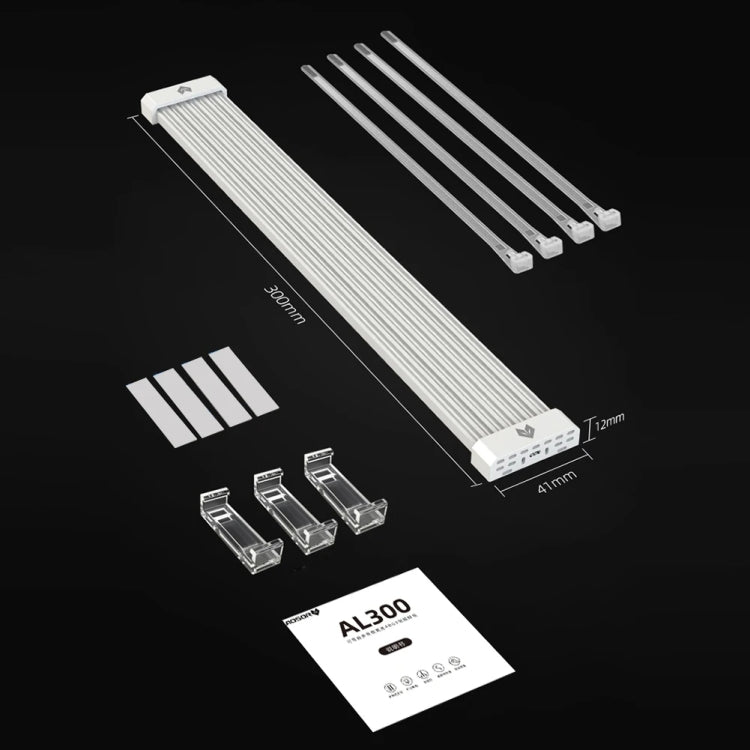 AOSOR AL300 Computer Glow Line ARGB Neon Cable Motherboard Chassis Light Strip Light Board Decoration(Black) - free shipping - PMC Jewellery - Order now!